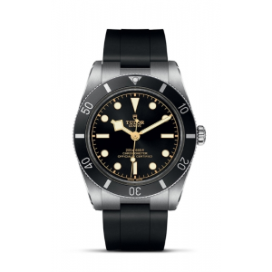 A 37mm steel Black Bay watch from TUDOR, available at Exclusively Diamonds.