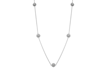 A delicate necklace from the Exclusively Signature collection, available at Exclusively Diamonds.