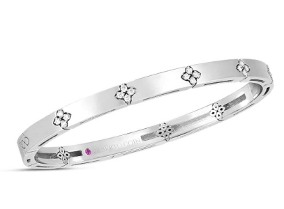White gold bangle by Roberto Coin